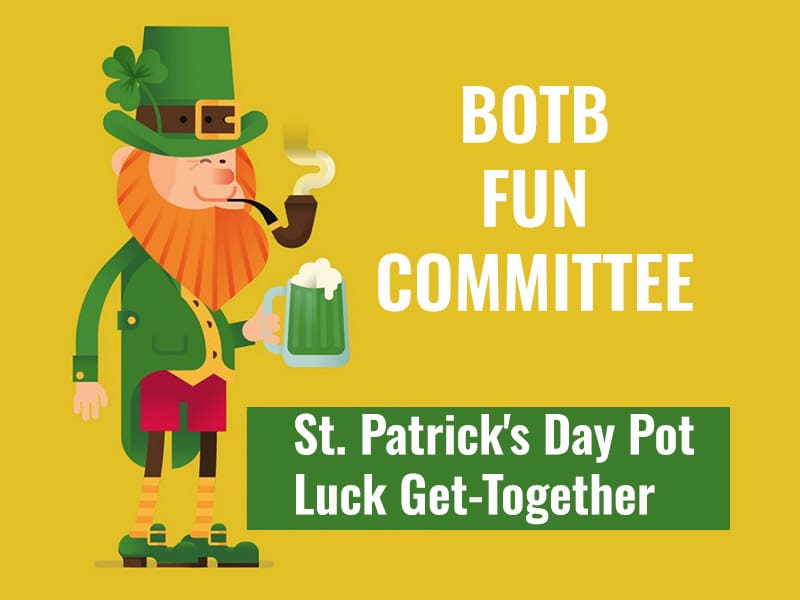 🍀2025 St. Patrick’s Day Pot Luck Get-Together
